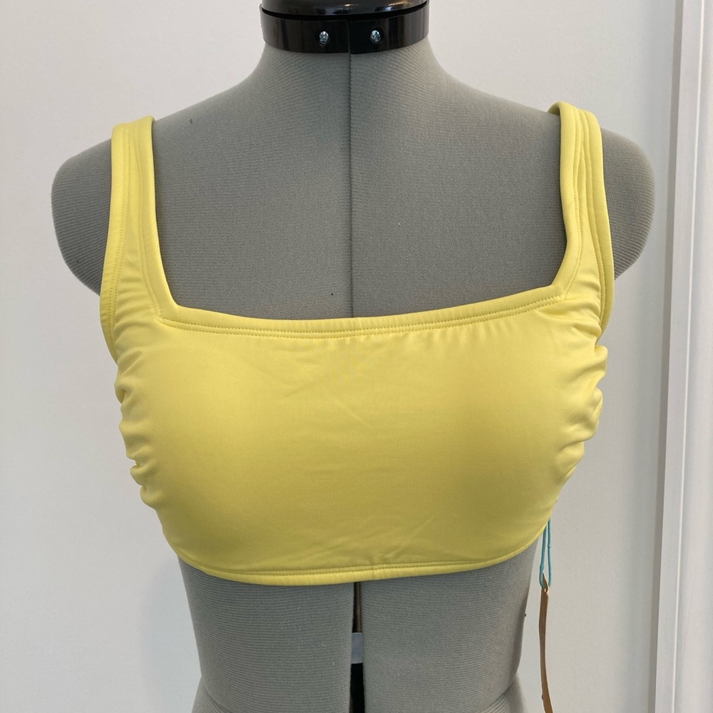 NWT - Kona Sol - yellow bikini top